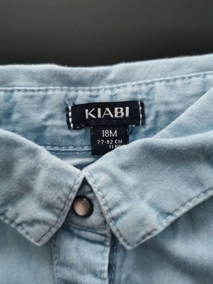 Chemise en jean Kiabi T 18 mois - photo numéro 2