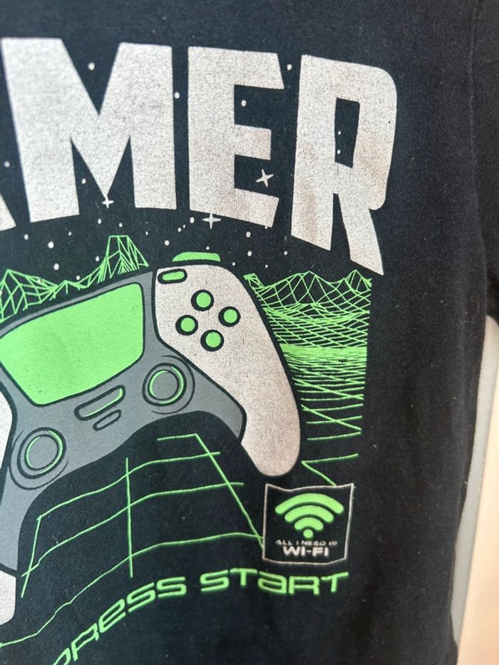 Tee shirt H&M , gamer ,bon état 4-6 ans - photo numéro 3