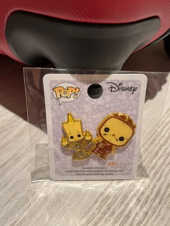 2 Pins Big ben et Lumière - La Belle et la Bête Disney