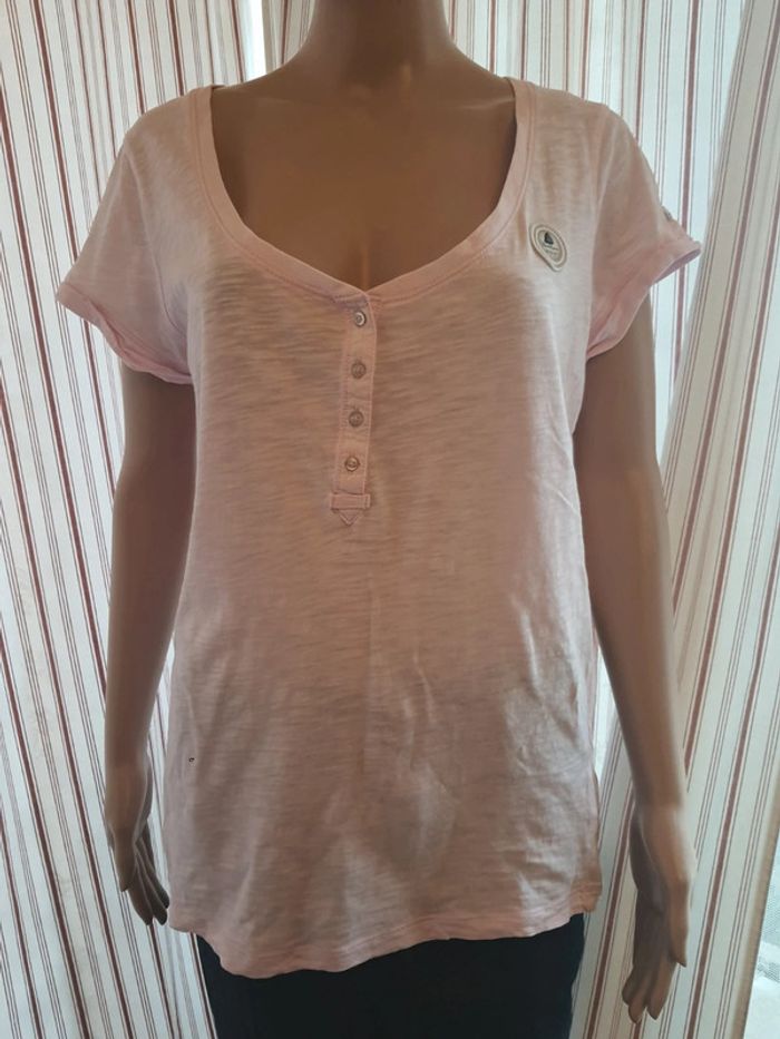 Jolie T-shirt femme rose Gaastra taille XL - photo numéro 3