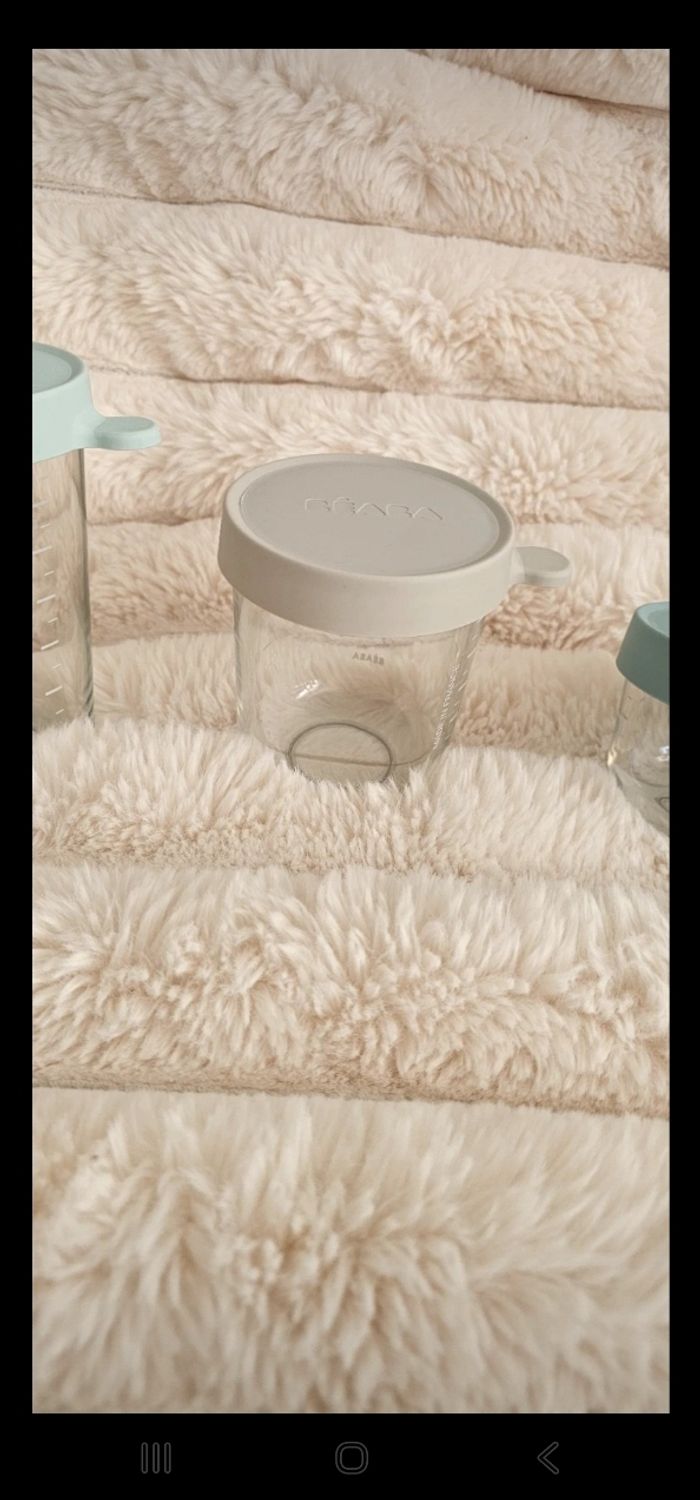 Lot de 3 pots en verre Béaba différents formats - photo numéro 4