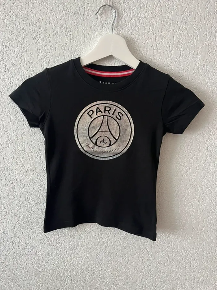 T-shirt noir PSG enfant – Paris Saint-Germain – Taille 4 ans