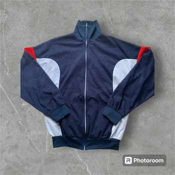 Veste / Track jacket vintage en velours , suédine