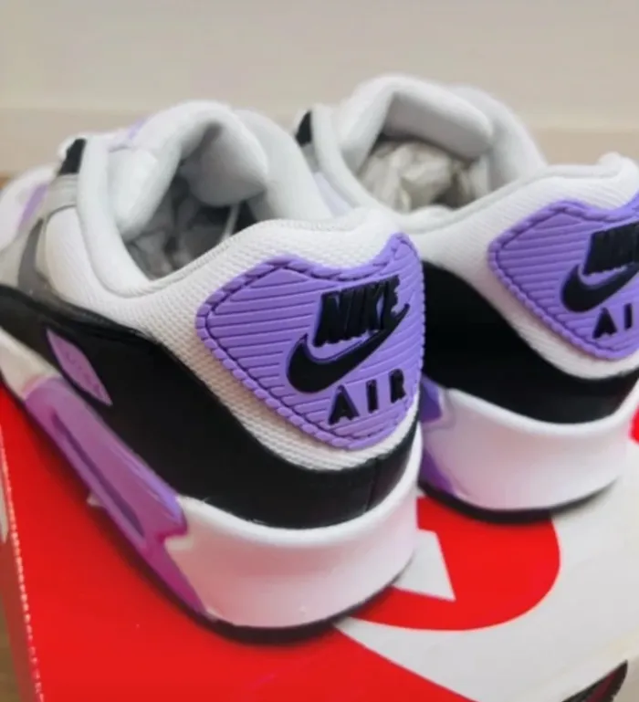 Nike Air Max 90 White Cool Grey Violet Lilac Taille 42 - photo numéro 5