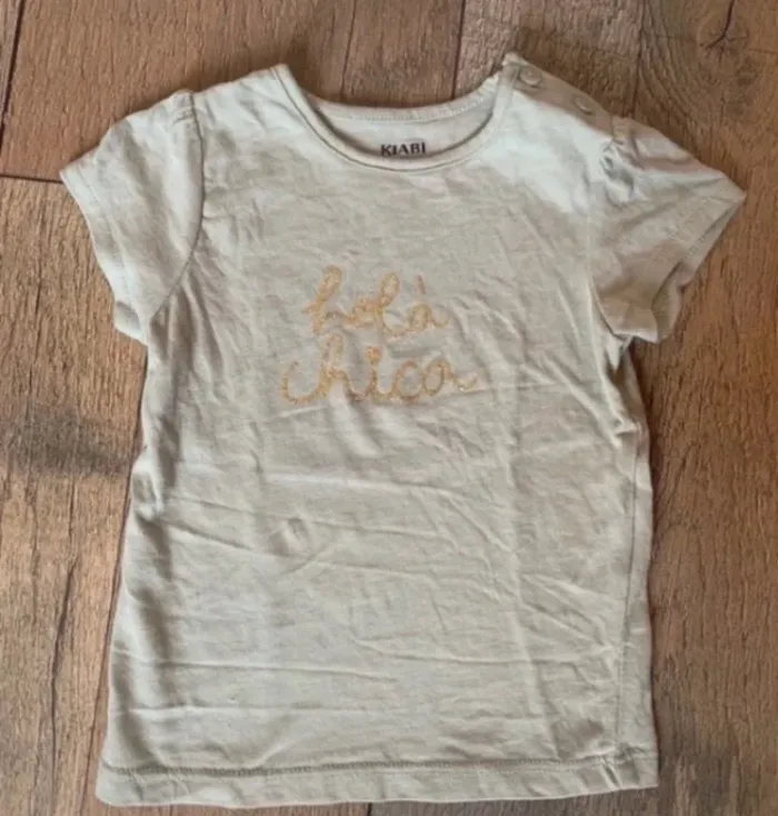 Top vert sauge 6 mois