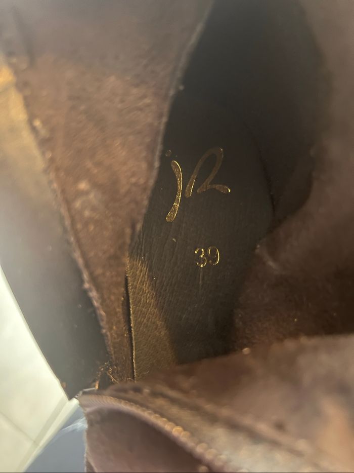 Bottes noires bi-matière Jacqueline Riu – T.39 (comme neuves) - photo numéro 7