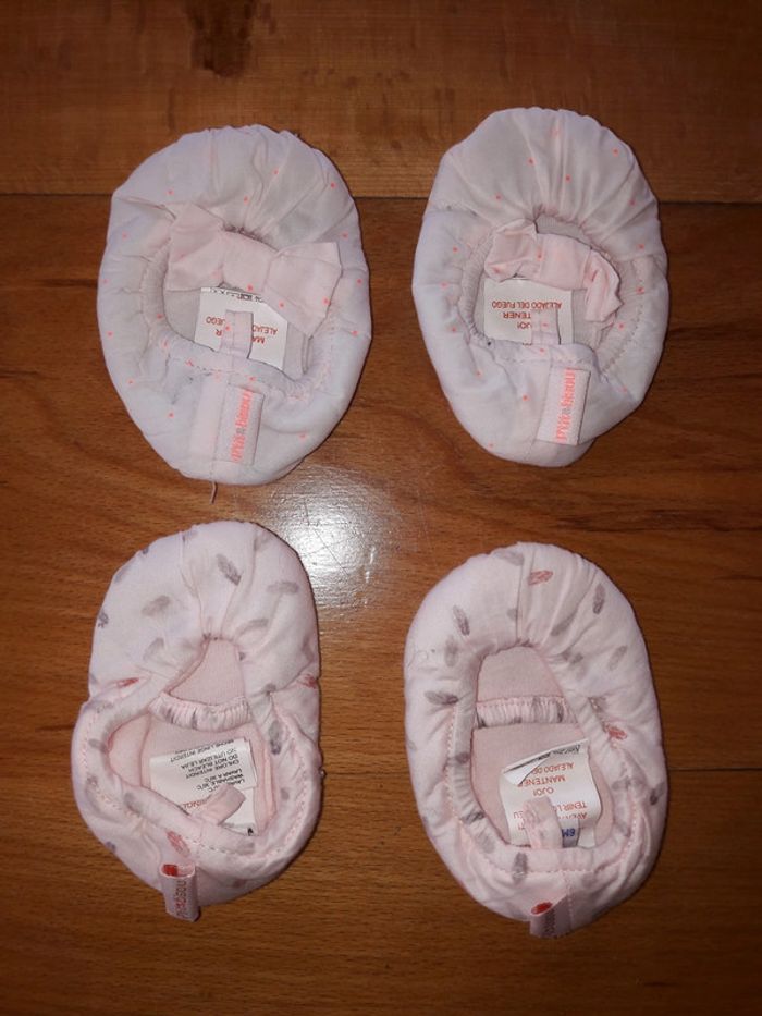 Lot de 2 paires de chaussons P'tit Bisou