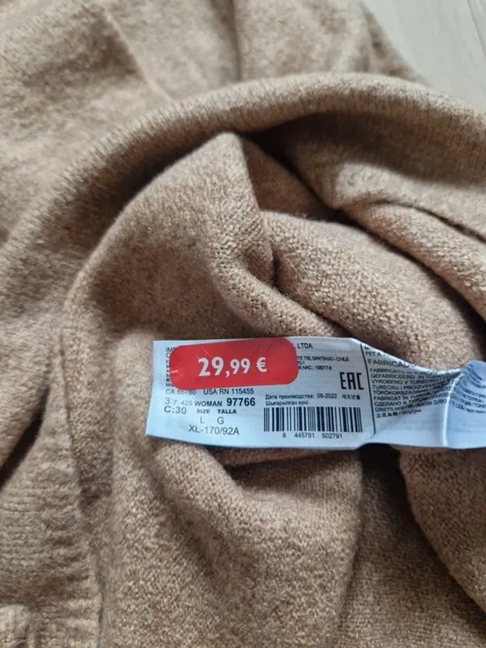 Robe longue Mango camel taille L neuve - photo numéro 6