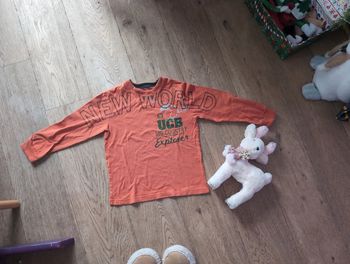 Tee shirt ML orange 8 ans