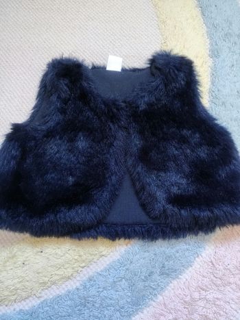 Veste fourrure sans manche 