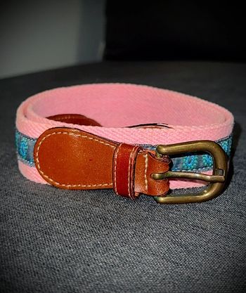 Ceinture Rose & Bleu Motifs Bandana Vintage 80CM