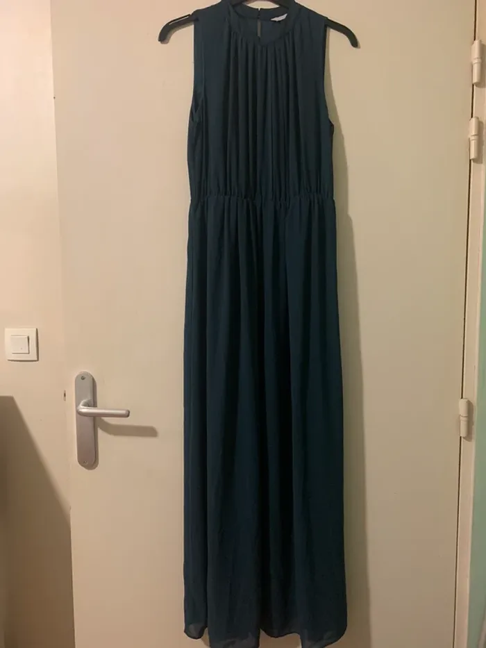 Robe longue bleu marine
