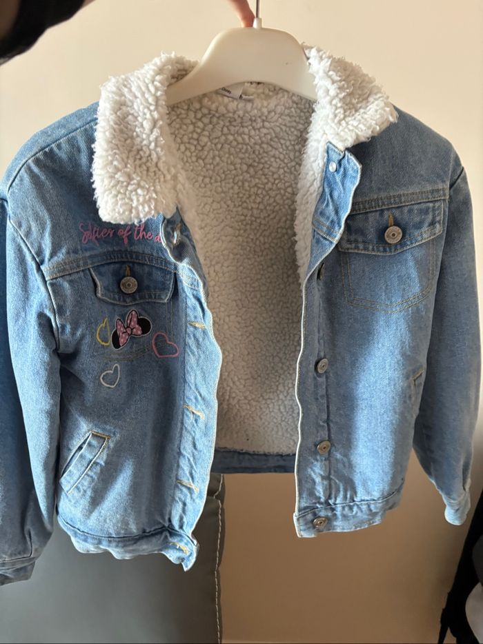 Veste en jean fourrée Disney