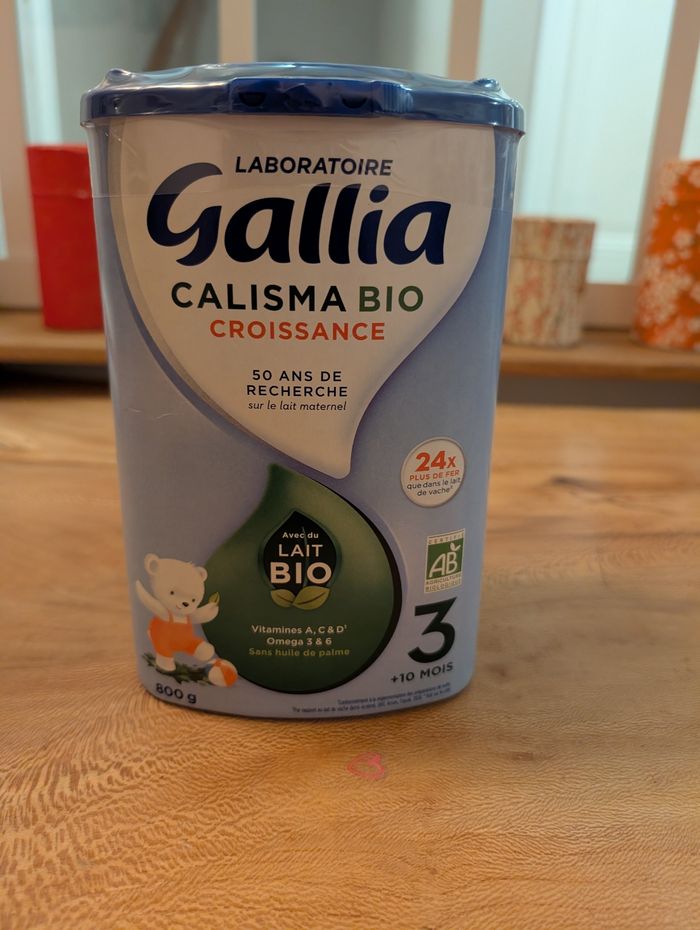 Lait Gallia Calisma Bio Croissance NEUF