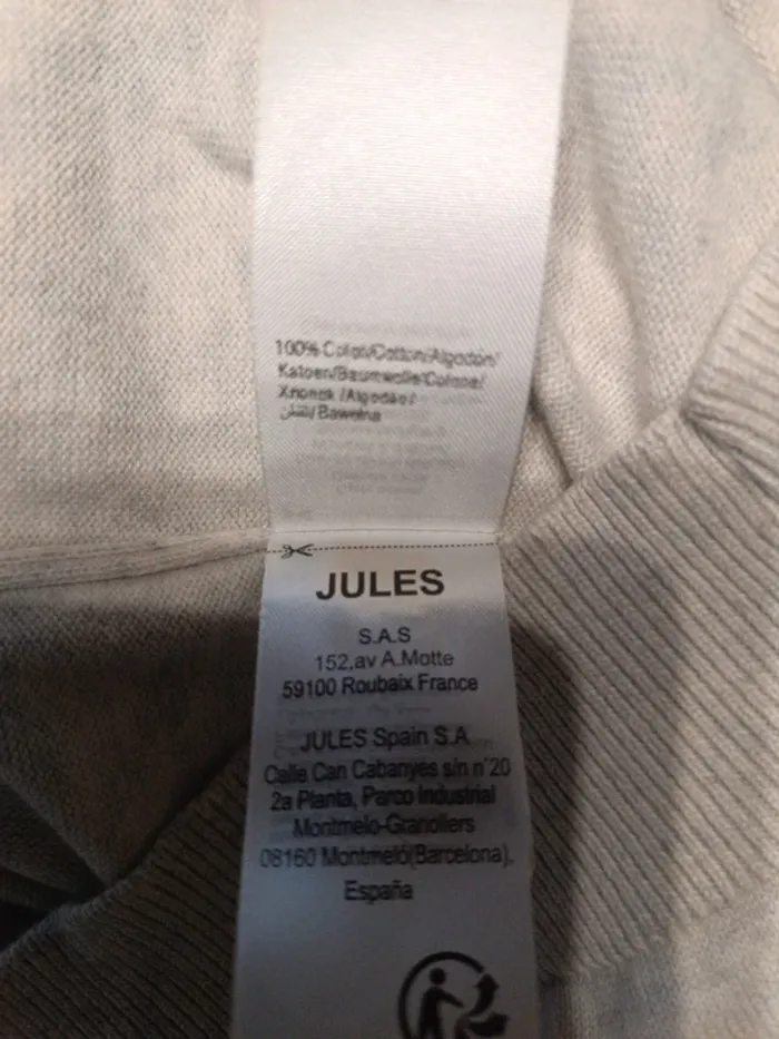 Pull Marine-gris Jules XXL - photo numéro 6