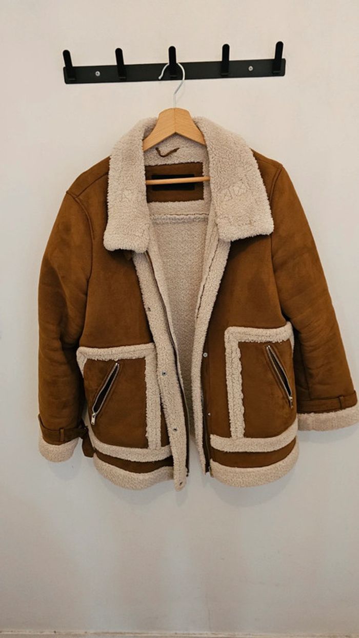Manteau court marron - photo numéro 4