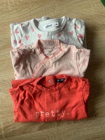 Lot de 3 pyjamas légers 1 mois