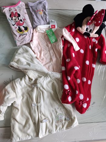 Lot de 5 vêtements bébé fille 3 mois et 9 mois