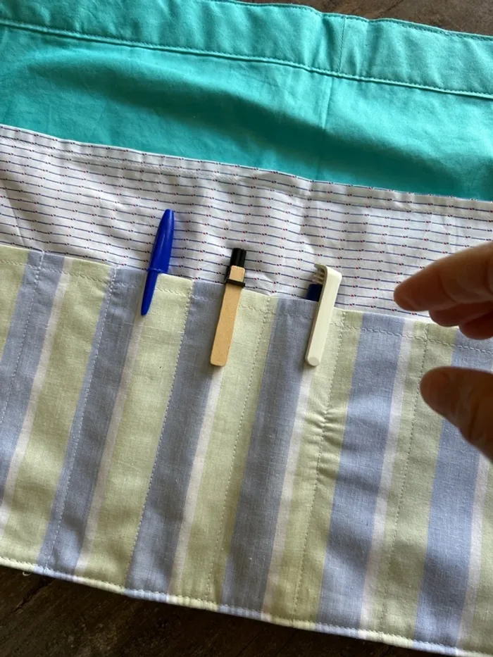 Tablier sacoche enseignant maternelle - photo numéro 4