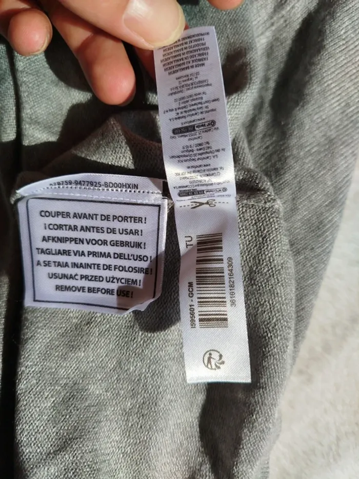 Poncho gris Tex taille unique - photo numéro 6
