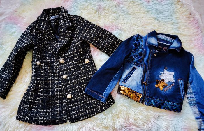 Lot 2 vestes Desigual & chicaprie 3/4 ans fashion