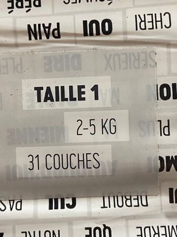 Couches bébé taille 1