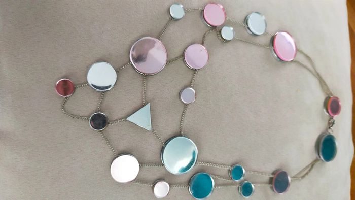 Collier Miroirs Géométriques – Collection Nuances de Rose - photo numéro 9