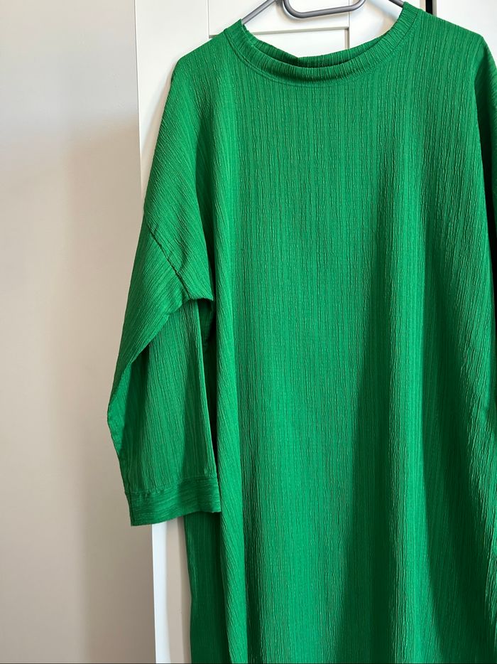 Robe longue verte unie New Collection Taille Unique - photo numéro 2