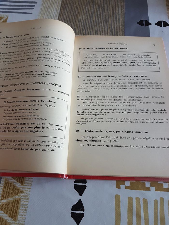 Grammaire espagnole de M. Duviols et J. Villegier - photo numéro 4