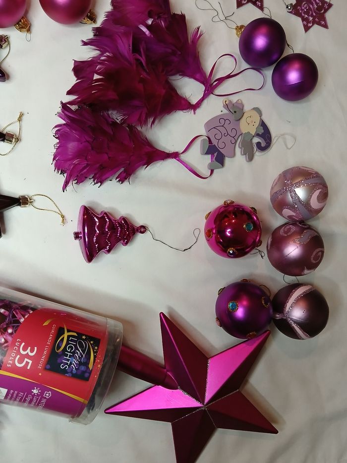 Décoration Noël violet - photo numéro 3