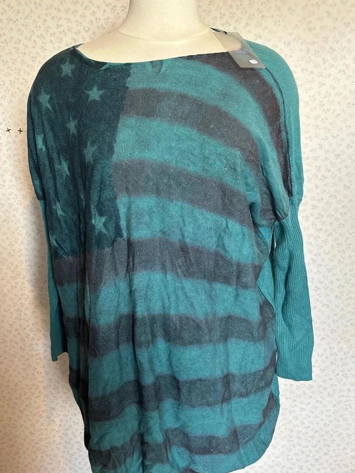 Pull fin taille unique marque it hippie neuf avec étiquette à 39euro - photo numéro 2