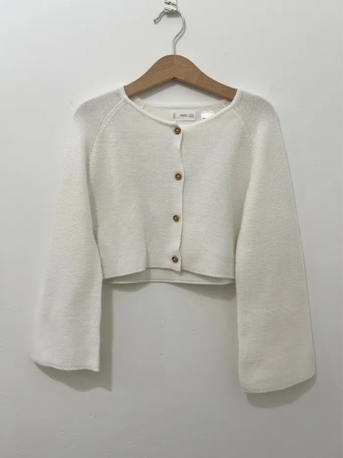 Gilet blanc court Mango