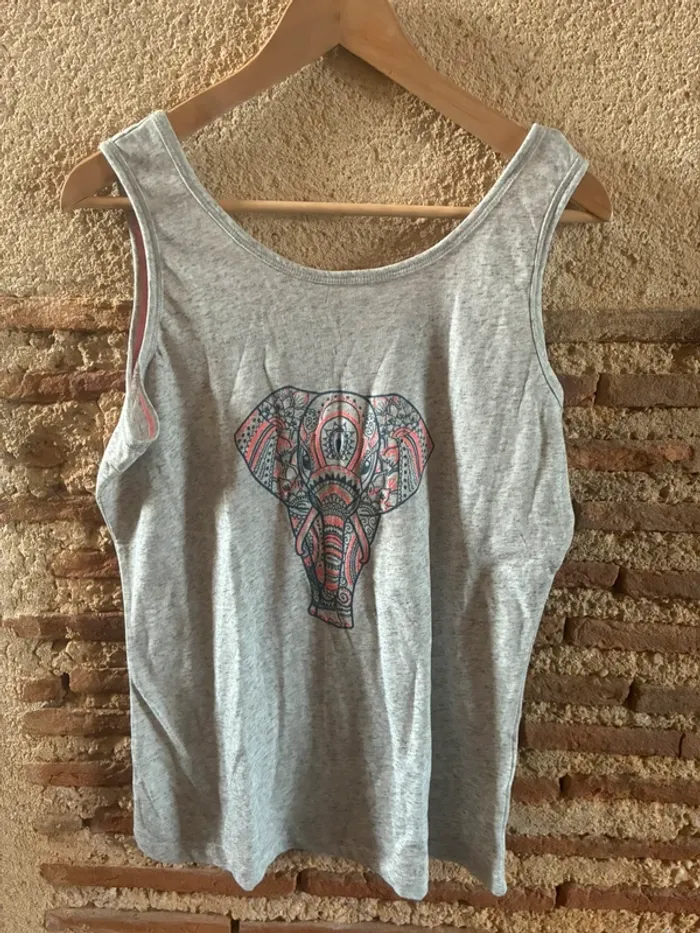 Débardeur gris éléphant