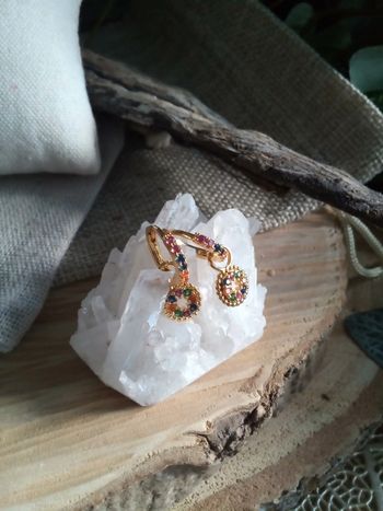 Petites créoles zircons