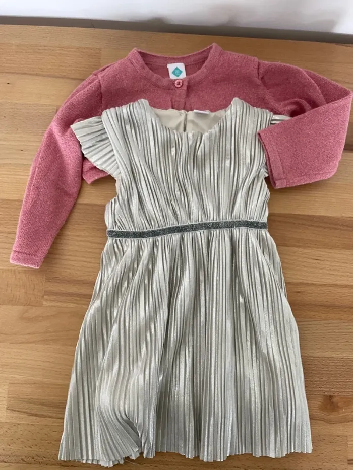 Ensemble d’été ou cérémonie robe + boléro - photo numéro 2