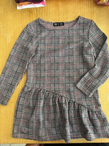 Robe à carreaux tex 3/4 ans