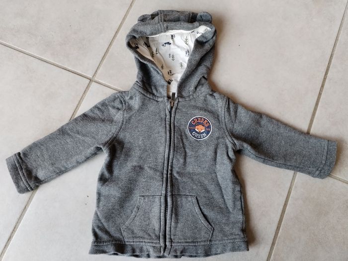 Sweat à capuche Creeks, taille 18 mois