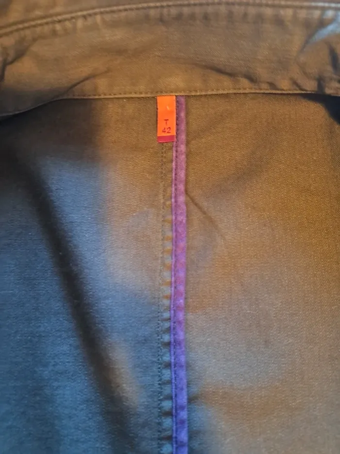 Veste basique intemporelle T40 Kaki - photo numéro 7