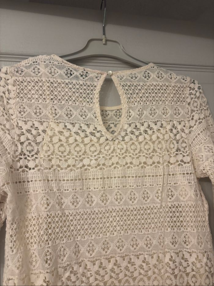 Robe en dentelle manches courtes h&m S - photo numéro 7