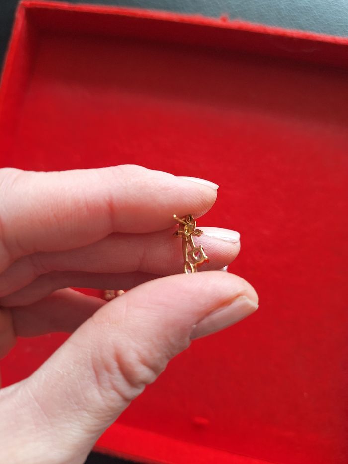 Boucles d'oreilles en plaqué or - photo numéro 3