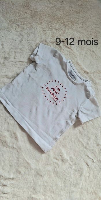 T-shirt P'tit Filou taille 9-12 mois