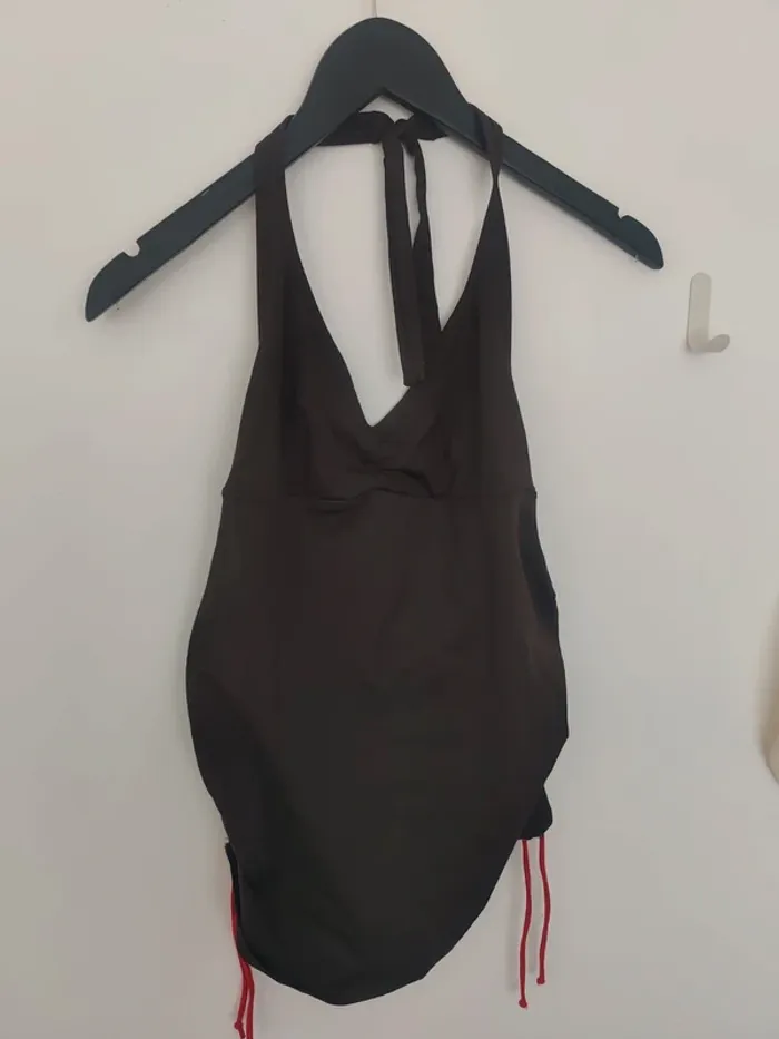 Haut de maillot de bain marron oxylane