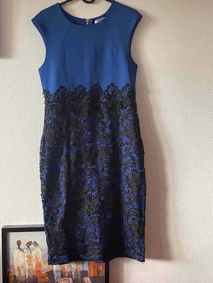 Robe bleue et noire EMAMODA Paris – Taille M - photo numéro 2