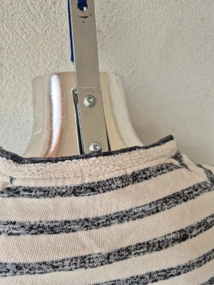 Pull fin motif rayures et écriture - photo numéro 7