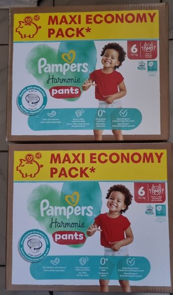 120 couches Pampers Harmonie Pants – Maxi Economy Pack – Taille 6