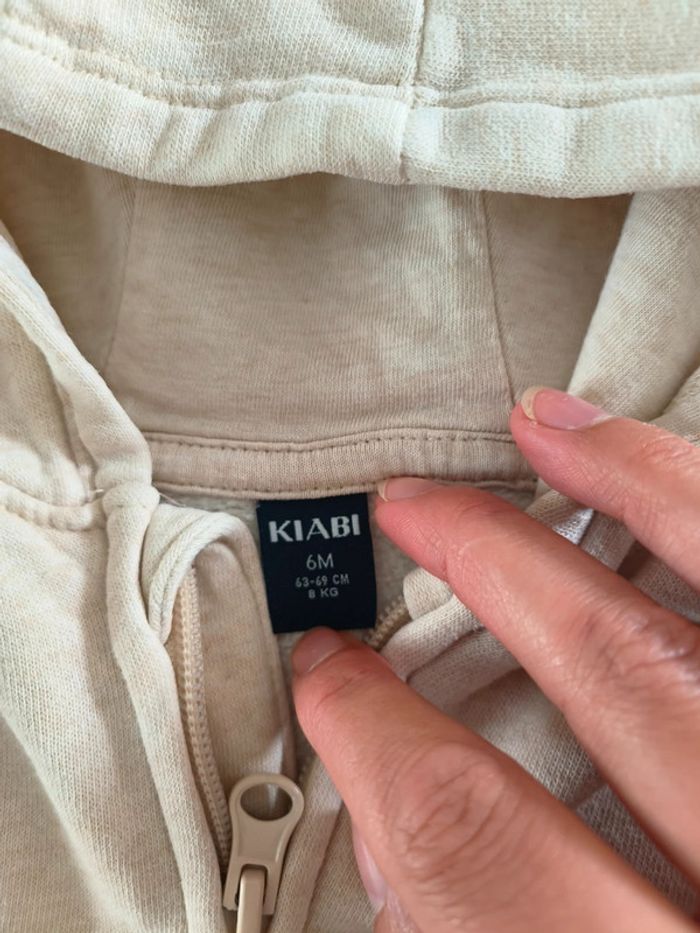 Lot 2 gilets zippés bébé garçon 6 mois – Kiabi & Kimbaloo - photo numéro 3
