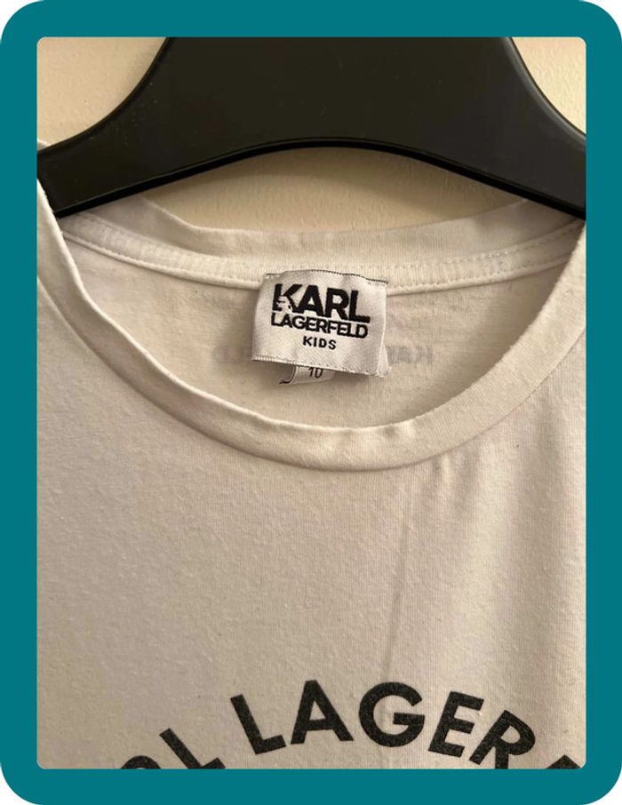 T-shirt manches courtes slim 10 ans - Karl Lagerfeld - photo numéro 2