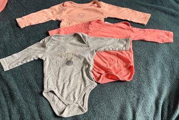 Lot de 3 body manches longues, 12 mois, 74 cm