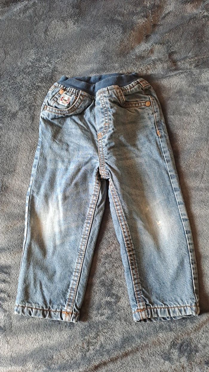 💚Jean bébé garçon avec taille élastique – Taille 18 mois
