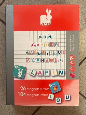 Jeu enfant magneti’book alphabet Janod 